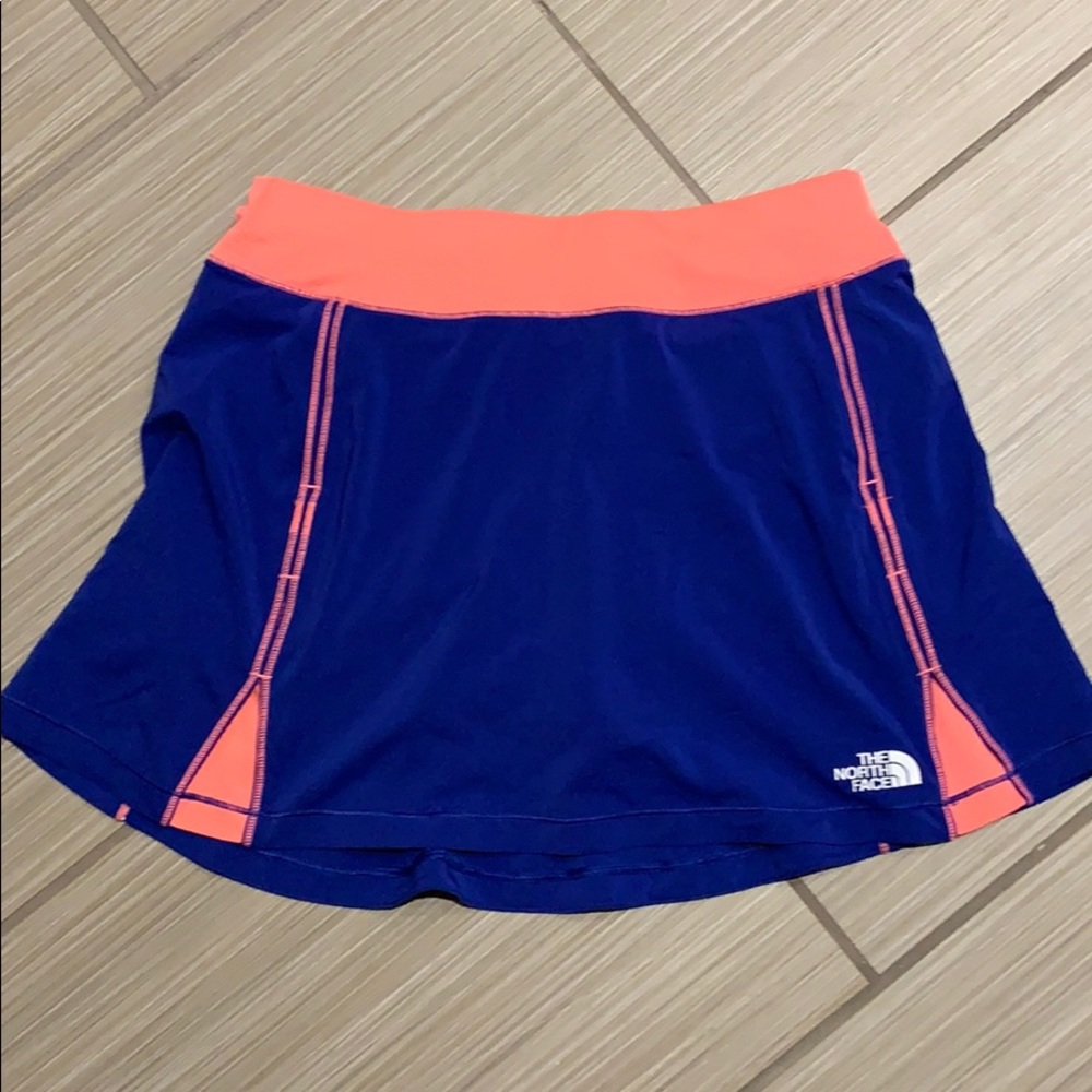 The North Face Coral & Royal Blue tennis skirt Skort Small